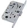 BUILDDIS Serratura MAGNETICA per vano porta WC interno - chiusura magnetica - piastra CROMATA con estremità arrotondate