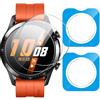 GIOPUEY Pellicola Protettiva per Huawei Watch GT 2 46mm, [2 Pezzi] Vetro temperato Schermo Protezione Pellicola [Installazione Facile] [Anti-graffio] - Trasparente