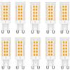 WULUN 5W G9 lampadine Led, bianco caldo 3000K, equivalente a 40W-50W G9 lampadina alogena, 5W 500lm 220-240V Nessun sfarfallio non dimmerabile risparmio energetico,10 Pack