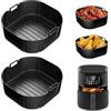 Bafiwu Accessori Friggitrice ad Aria per Philips 6,2 Litri, 2 Pezzi Teglie per Friggitrice ad Aria per Philips Airfryer 5000 XXL 7,2L, Contenitore Silicone per Friggitrice ad Aria Hd9285/90 Accessori