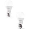Shop SoftAir SoftAir Lampadina LED E27 12W, 1300 Lumen, Sensore Crepuscolare, Bianco Caldo/Freddo/Naturale, per Interno/Esterno (2, Luce Naturale 4000k)