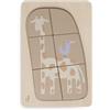 Jollein- Puzzle in Legno, Colore Giraffa, 6 Teile, 22 cm x 14.8 cm, 105-001-68049