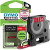 DYMO D1 etichette durevoli originali | 12 mm x 3 mm | stampa bianca su rosso | etichette autoadesive che durano sulle superfici impegnative | per etichettatrice LabelManager | 1 Pezzo