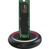 Zoravson Ssd Nvme, Piccolo E Leggero, M.2 Nvme E Sata USB C Ssd Adattatore Docking Station, USB 3.1 Gen 2 10gbps Chip Potente Disco Rigido Esterno