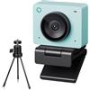 OBSBOT Meet SE 1080P 100FPS Webcam per PC, Web Cam USB con tracciamento AI, Microfono, Treppiede, HDR sfalsato, Modalità Bellezza, Telecamera streaming Plug&Play per laptop/desktop, Conferenza Verde