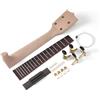 RuiJOTWAT Kit manico ukulele fai da te RuiJOTWAT da 23 pollici, manico scatola di sigari + corde + piroli di accordatura + ponte