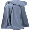 Catherine Lansfield Coperta extra large Raschel Velvet Touch, 200 x 240 cm, colore: blu
