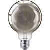 Philips Lighting Lampadina Led globo Filamento, Equivalente A 11W, Attacco E27, Luce Bianca Calda, Non Dimmerabile, Smoky, Flame, 1 Unità, Confezione Da 1
