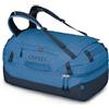Osprey Transporter 70L Squffel - Borsone da viaggio quadrato resistente, fiamma/blu notte, blu notte, blu notturno, quadrato, borsa da viaggio divisa, Fiamma blu, blu notte, Borsa da viaggio divisa