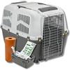 Pet's Market Iata Trasportino Gatto Cane Rigido con Kit da Viaggio Viti Ciotola Adesivo con 2 Rotoli di Sacchetti Igienici Animali Conforme agli Standard per il Trasporto Aereo (7 (105x73x76h) + Kit)