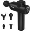 Mebak 7 Pistola Massaggio Muscolare, Pistola massaggiatore, 5 Velocità Regolabili & 4 Teste di Massaggio, 3200RPM/min,Massaggiante Ricarica USB-C,Adatto per Spalle, Schiena, Gambe e Braccia