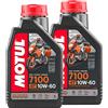 Generico Compatibile con Motul 7100 4T 10W-60 Olio Motore 100% Sintetico 2LT