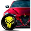 SkinoEu Compatibile con Alfa Romeo Emblema targa/cofano 74 mm per Giulietta 940 MiTo 156 147 159 GT Brera Spider 939 nero giallo teschio EA 6
