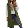 Achimlt Piumino Smanicato Donna Lungo Gilet Donna Elegante Caldo Leggeri Senza Maniche Giubbotto Donna con Tasca Bottoni, Gilet Donna Lungo Smanicato Antivento Termica Cappotti Donna Invernali