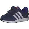 adidas Unisex - Bimbi 0-24 VS Switch 3 Lifestyle Running Hook and Loop Strap Shoes, dark blue/Cloud white/lucid blue, 25 EU