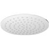 Schläfer 135300 | Soffione Doccia Tondo Ø 30cm, Getto a Pioggia Anticalcare ad Alta Pressione, Soffione Ultra Sottile in Acciao Inox, Snodo Regolabile Universale G 1/2, Cromo e Argento