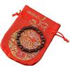 lachineuse - Bracciale Buddha in JUJUBIER - Perline rotonde e quadrate, Taglia unica, senza pietra