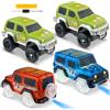 GZLCEU 4 Pcs Track Cars Set, Auto Track Cars Magic Tracks Car per 3 4 5 Anni Ragazzi Ragazze Piste per Auto da Corsa, Pista per Auto Giocattolo Track Car