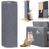Jyvex 150x30cm Tappetino Tiragraffi per Gatti Autoadesivo, Proteggi Divano Gatti Graffi, DIY Climbing Cat Scratcher, Protezione Divano Graffi Gatto, Antigraffio Gatto Divano Grigio Chiaro