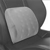 Quirlig Cuscino Lombare Auto, Supporto Lombare Auto in Memory Foam, Cuscino Lombare Ergonomico, Cuscino Lavabile per Auto, Ufficio, Viaggio, Grigio