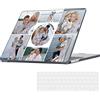 Cusduce Custodia personalizzata con foto e nome per MacBook Air 13.6 - Compatibile con modelli 2024, 2023, 2022 A3113, A2681, M3, M2 - Custodia protettiva rigida in plastica nera, 7 foto