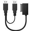 TAMOSH 1 pezzo SATA Slimline Slim SATA USB2.0 a 6+7 13Pin SATA con Esterno USB 2.0 Alimentazione per Laptop CD-ROM DVD-ROM ODD Adapter