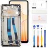 LADYSON TFT Schermo per Xiaomi Mi 11 Lite 4G M2101K9AG Schermo di Ricambio per Xiaomi Mi 11 Lite 5G M2101K9G/MI 11 Schermo LCD Touch Digitizer Aessmbly Parti di Riparazione con Strumenti(Nero con Cornice)