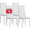 Albatros International GmbH Sedie, Bianco, 4-er Set