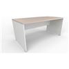 FBasic Scrivania Operativa in legno - Colore Rovere Bianco - 120x80x74