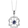 Bliss Collana Bliss Donna in Oro bianco Zaffiro 0.25 Ct 20073801