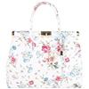 Chicca Borse Handbag Borsa a Mano da Donna con tracolla in Vera Pelle Made in Italy 35x22x15 Cm
