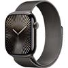 Apple Watch Series 10 GPS + Cellular 46mm Slate Titanium Case with Slate Milanese Loop - S/M - EU