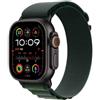 Apple Watch Ultra 2 GPS + Cellular 49mm Black Titanium Case with Dark Green Alpine Loop - Medium - EU