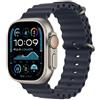 Apple Watch Ultra 2 GPS + Cellular 49mm Natural Titanium Case with Navy Ocean Band - EU