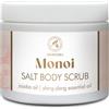 AROMATIKA trust the power of nature Scrub Corpo Monoi 500 g - Scrub Corpo con Sale - Scrub Corpo con Olio di Jojoba e Olio Essenziale di Ylang-Ylang - Cura delle Mani - Cura del Corpo - Aroma di Fiori di Tiare - Bellezza
