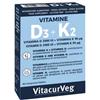 PHARMALIFE RESEARCH Srl Vitamine D3+K2 60 Compresse - Integratore Alimentare ad Alto Dosaggio