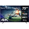 Smart Tech TELEVISIÓN QLED SMART TECH UHD 75 75QG03H GOOGLE TV