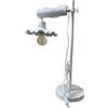 Ceramica Sarda Lampada a 1 luce bianca con piattino Pavoncella celeste 1XE27 54050-1T