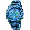 Dayllon Orologio digitale per bambini Sport all'aperto 50 m impermeabile Orologio elettronico Allarme 12/24 h Cronometro Calendario Ragazzo Ragazza Orologio analogico