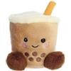 Aurora, 33687 Palm Pals Boba Bubbletea, peluche marrone, 13 cm