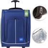 ENRICO COVERI Trolley Frigo Viaggio Valigia Morbida Bagaglio Mano Refrigerante Blu 30x20x50cm