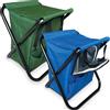 BAKAJI Sedia Pieghevole da Campeggio Frigo Refrigerante Salvaspazio 2 Colori Assortiti