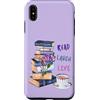 Books And Cups Of Tea Leggi Ridere Live Homeschool Acquerello Libri Illustrazione Custodia per iPhone XS Max