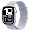 Apple Watch Serie 10 Gps + Cellular Smartwatch 46 mm colore Alluminio Argento Cinturino Sportloop Nuvola Azzurra - MWY23QL/A