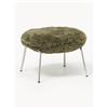 Westwing Collection Sgabello soffice con piedini in metallo Luan