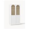 Westwing Collection Armadio componibile con ante battenti Jeanne, larg. 100 cm, varie opzioni - Bianco