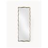 Westwing Collection Specchio a figura intera con cornice ondulata in metallo Reggie
