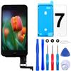 Brinonac Display per iPhone 7 Schermo Nero 4,7 Pollici LCD Touch Screen Frame Vetro Schermo Kit Smontaggio Trasformazione Completo di Ricambio Utensili Inclusi