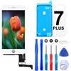 Brinonac Display per iPhone 7 Plus Schermo Bianco 5,5 Pollici LCD Touch Screen Frame Vetro Schermo Kit Smontaggio Trasformazione Completo di Ricambio Utensili Inclusi