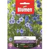 Blumen Lino ornamentale blu